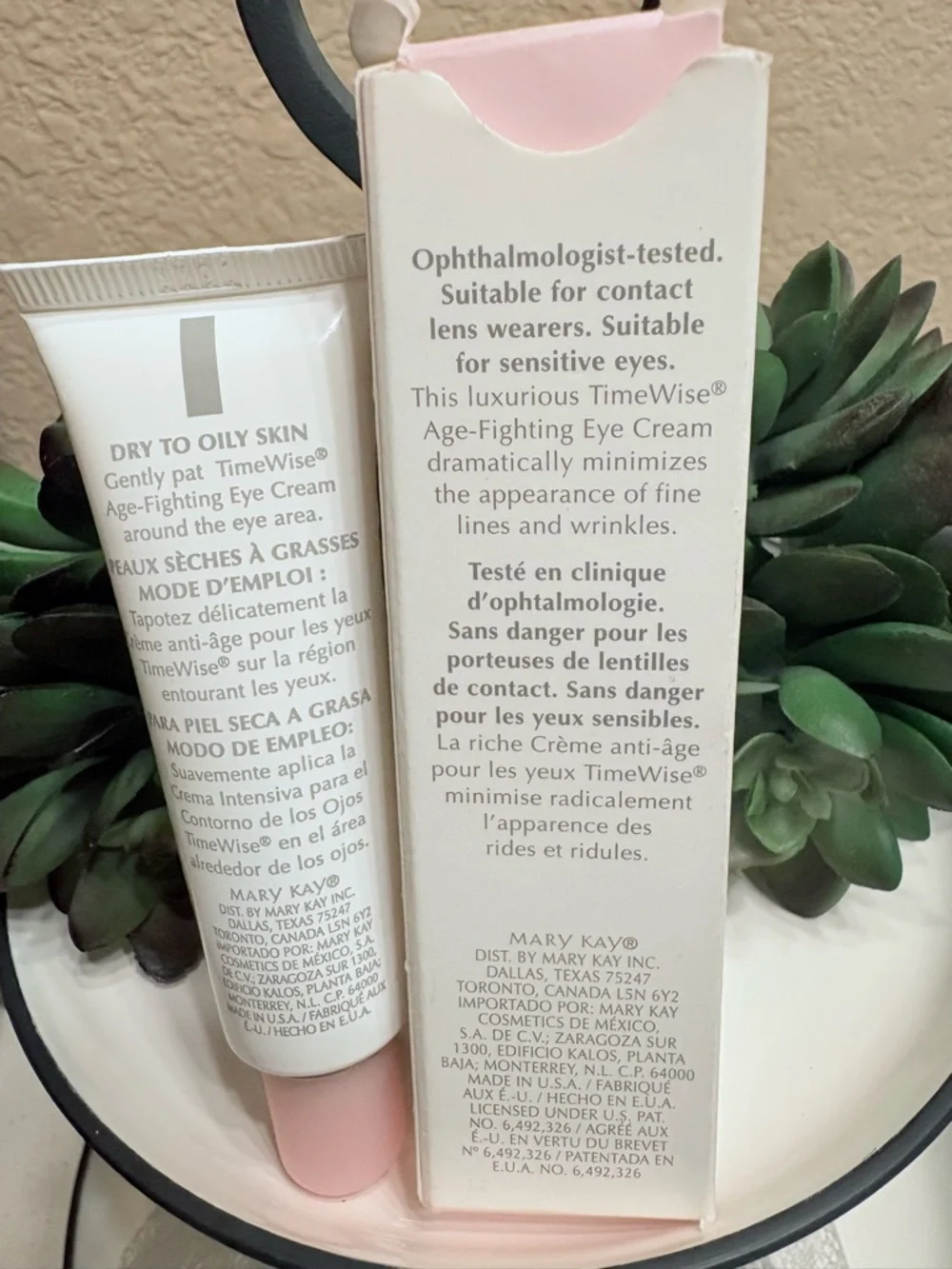 Mary Kay TimeWise Age Fighting Eye Cream .65oz #710100 Pink Cap Discontinued NIB